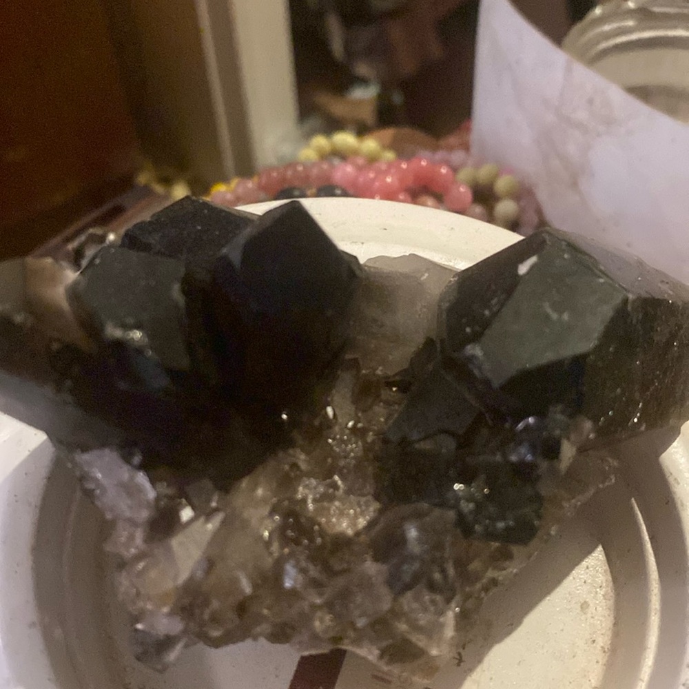 Very large Smoky quartz in its natural state I have smaller stones to keep w u